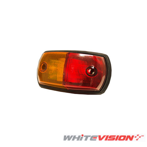 CLEARANCE LIGHT DOME TYPE 120mm X65mm -- ( F301 AMBER LED 12-24V )