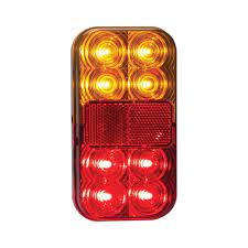 149BARLP2 - ECONOMY 12V LED TAIL LIGHT TWIN PACK WITH NUMBER PLATE LIGHT ( ON LONG SIDE ) (CTA-060140)