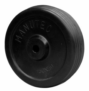 REPLACEMENT 6'' X 2" RUBBER WHEEL & BUSH 1/2' BORE
