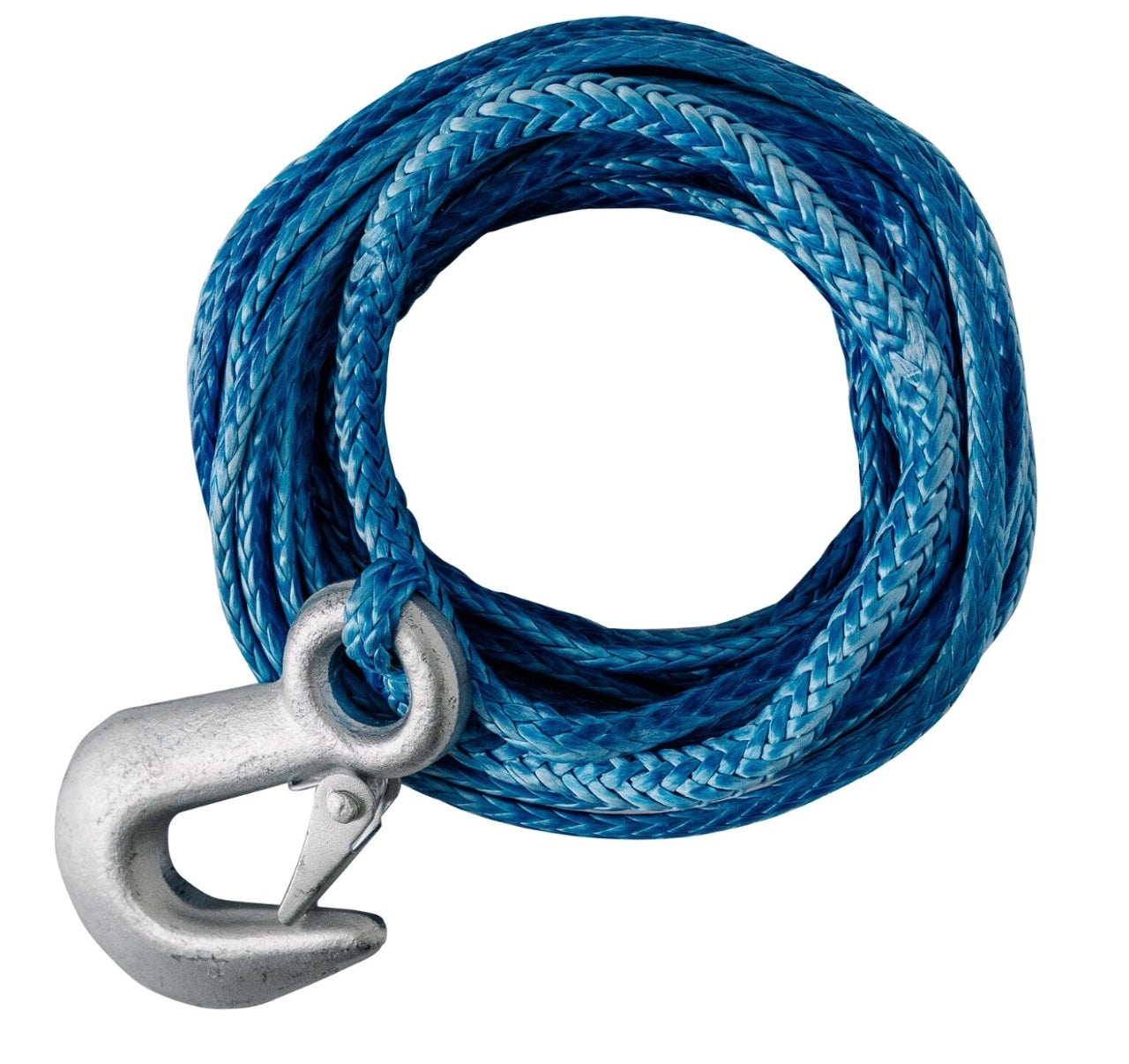 7.6MTR X 6MM WINCH ROPE WITH SNAP HOOK - SUIT 1000KG WINCHES ( AR75mx6mmSHNK )