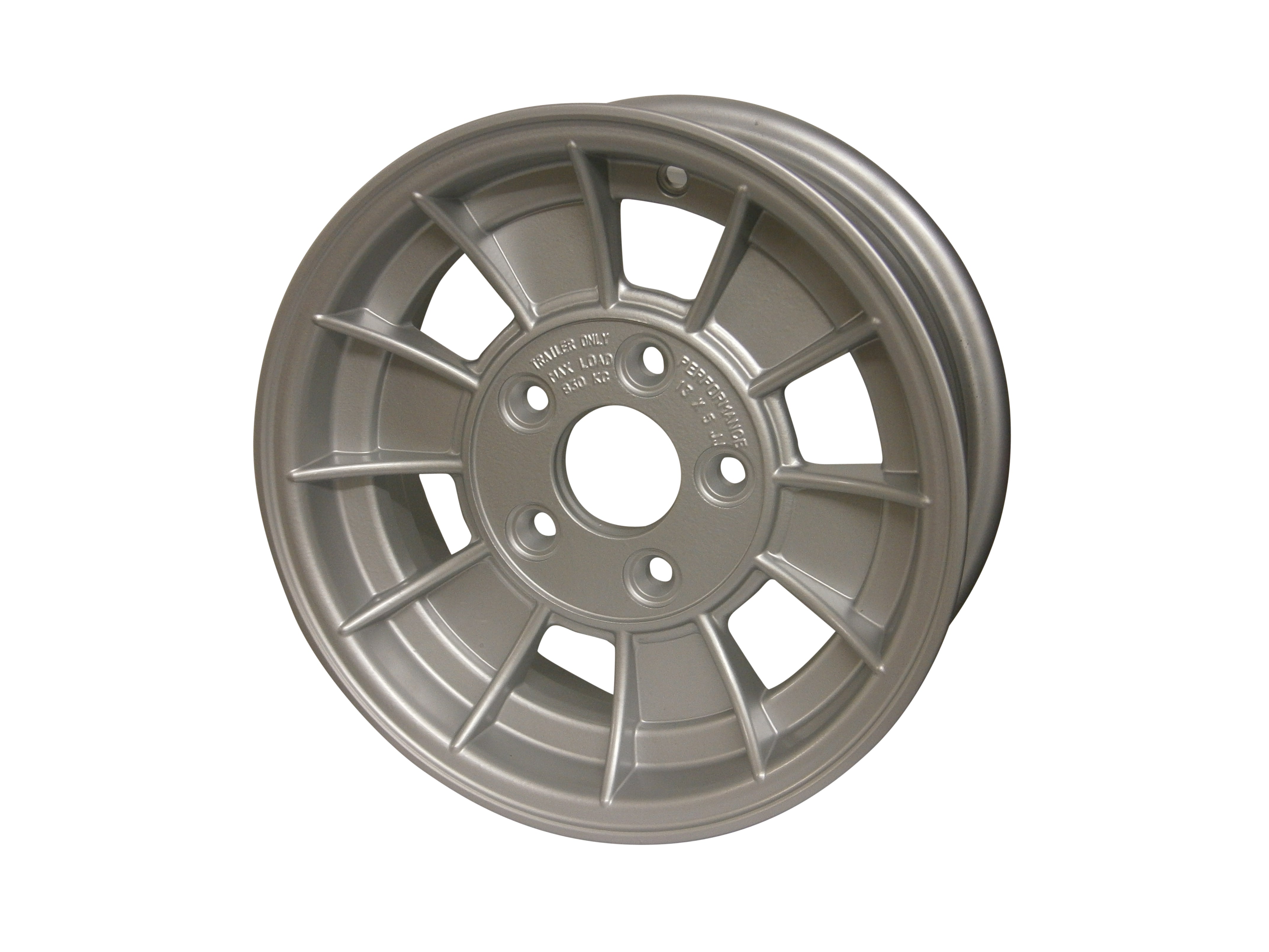 13 X 5" PERFORM FORD WHITE ALLOY RIM