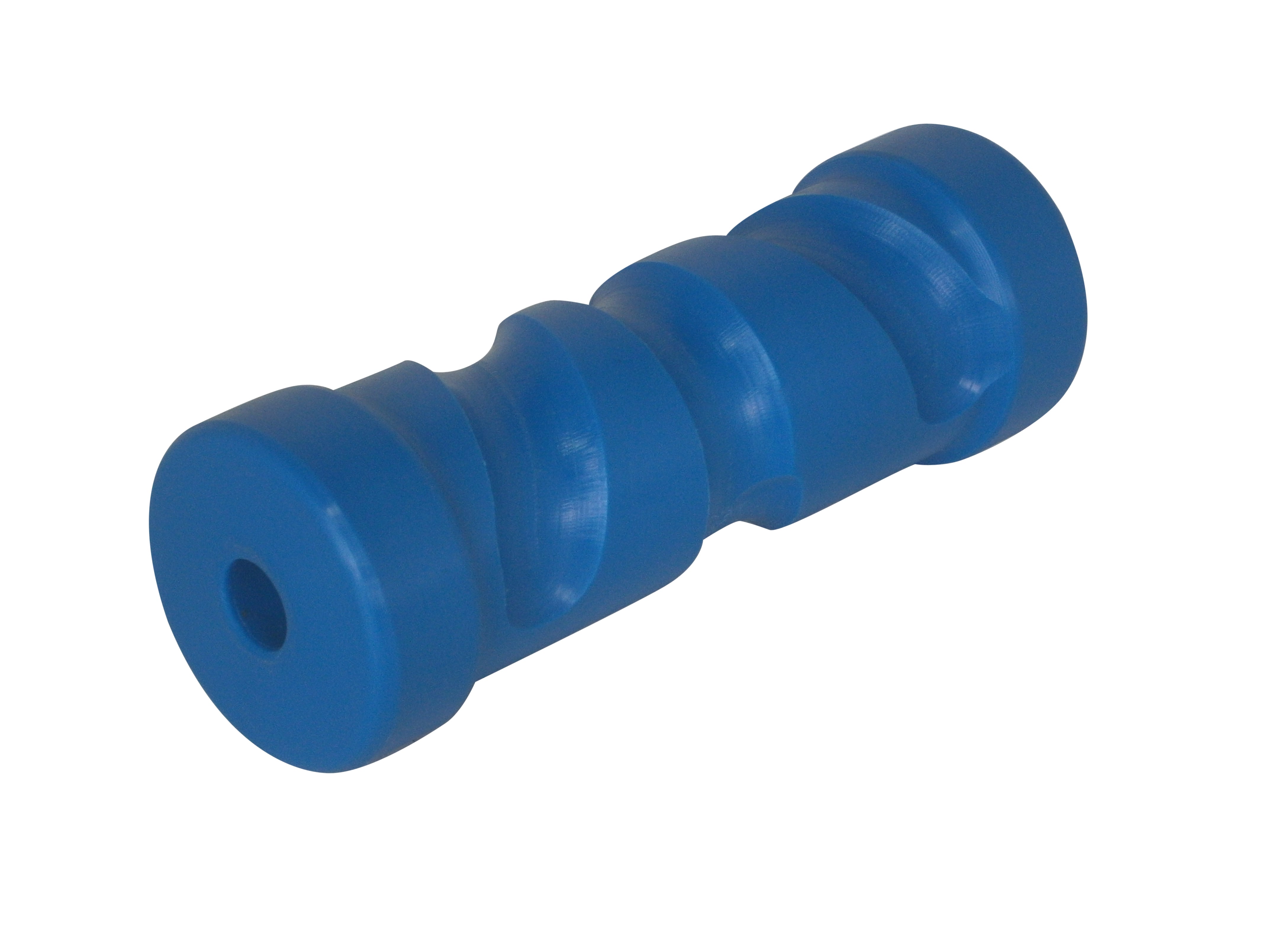 8" BLUE TEFLON SELF CENTERING ROLLER - 16MM