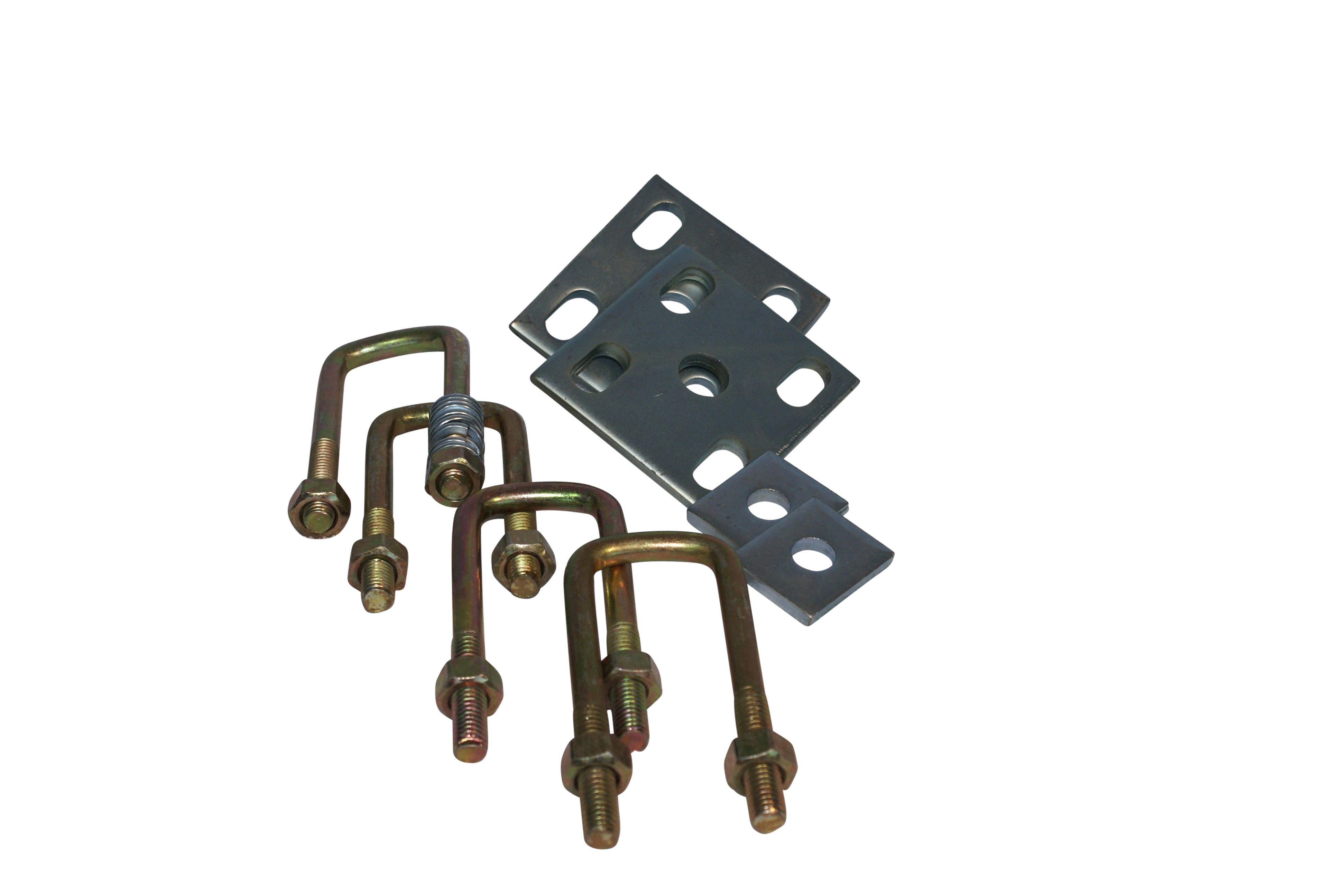 U/BOLT & FISH PLATE KIT SUIT 60MM SPRING 1/2" U/BOLTS 45RND X 6"