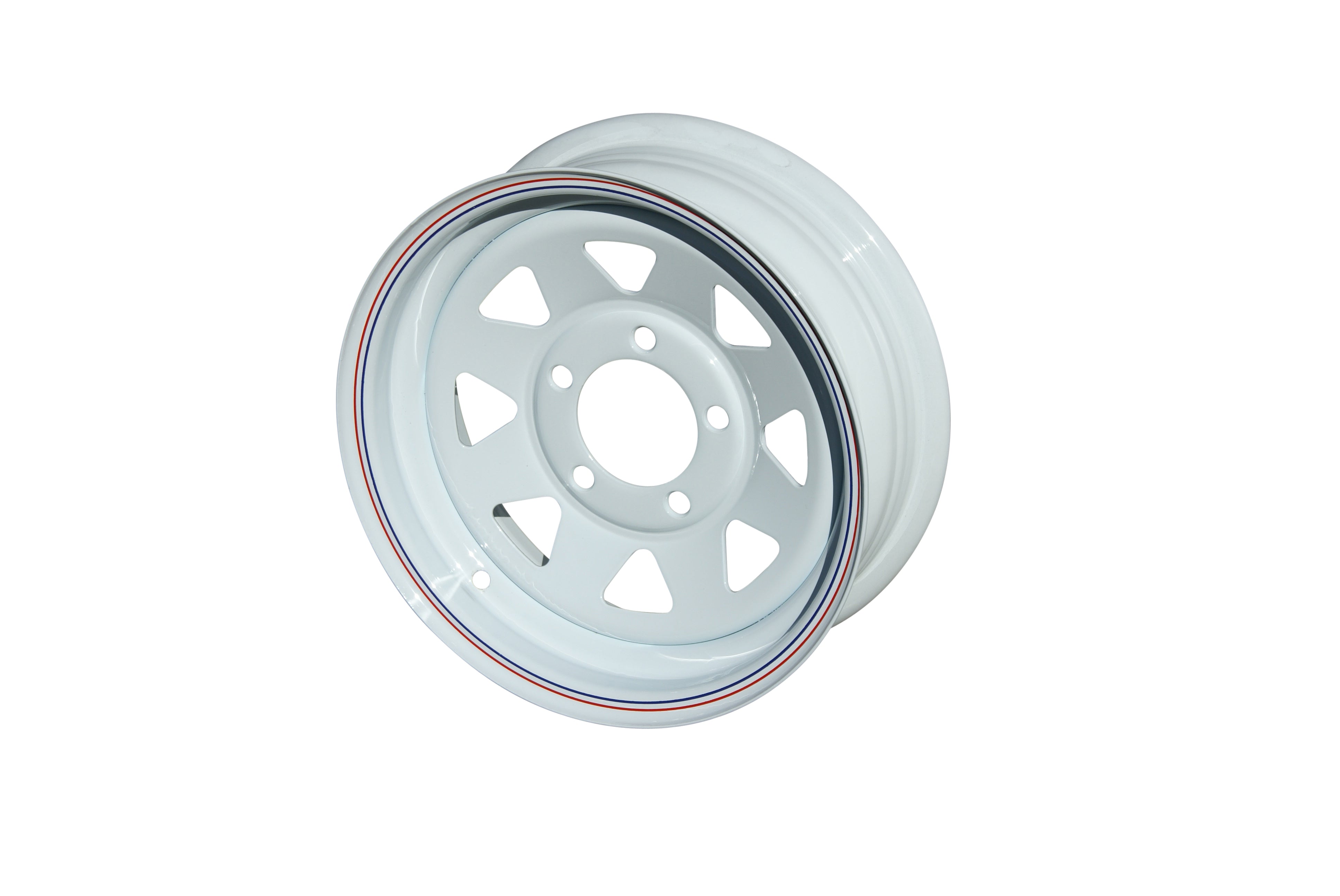 14" X 6 FORD POWDER COATED WHITE -- POS 10 ( 850KG RIM )