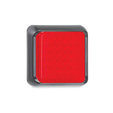 80RM - 12/24V STOP TAIL. 80MM X 80MM LENSE WITH BLACK BRACKET - BLISTER PACK