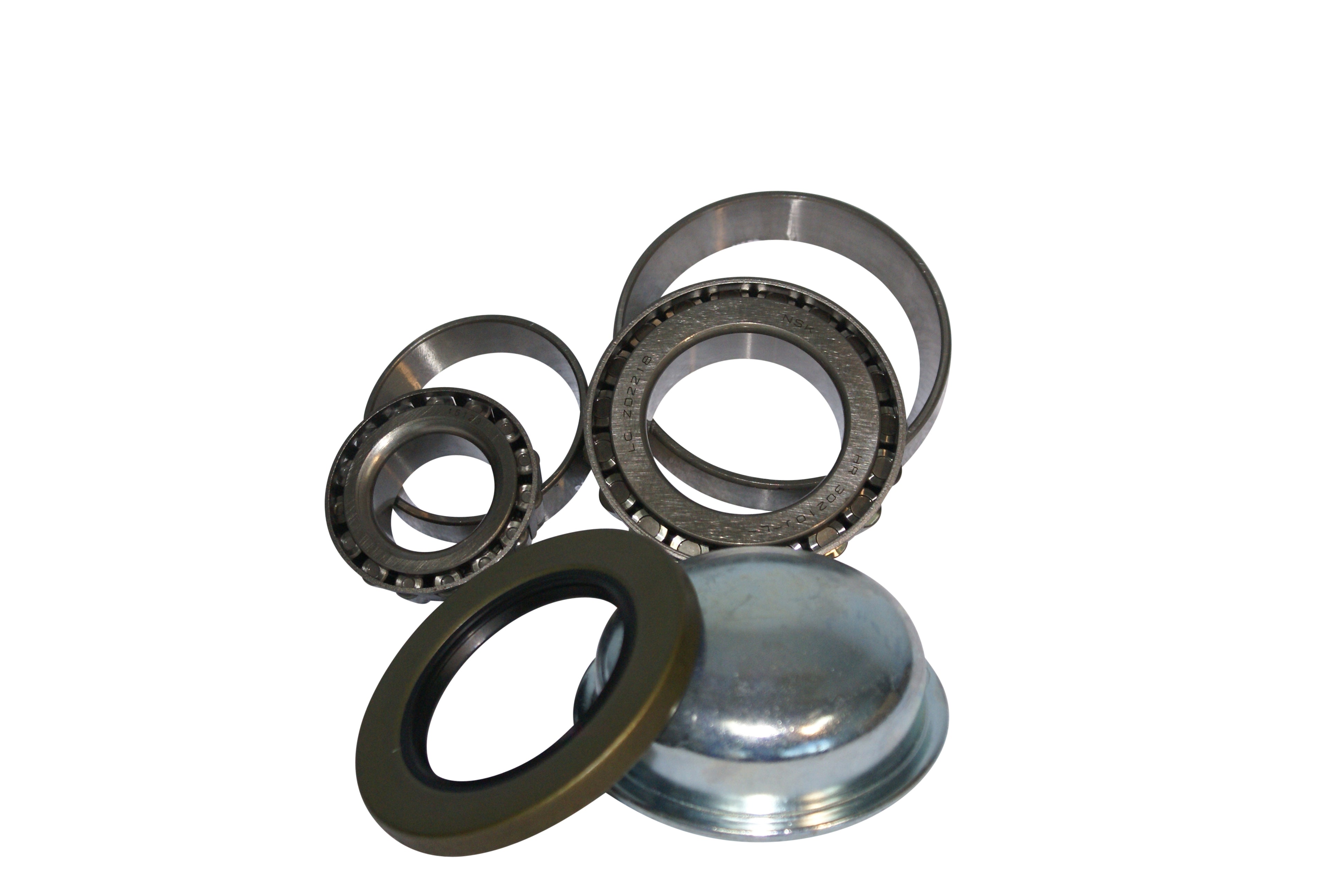 JAPANESE BEARING KIT SUIT 2T A/F MADE ALKO TURN AXLES ( 30210/10 & 15123/245 BRGS - WITH ESS CAP & AF 3T SEAL )