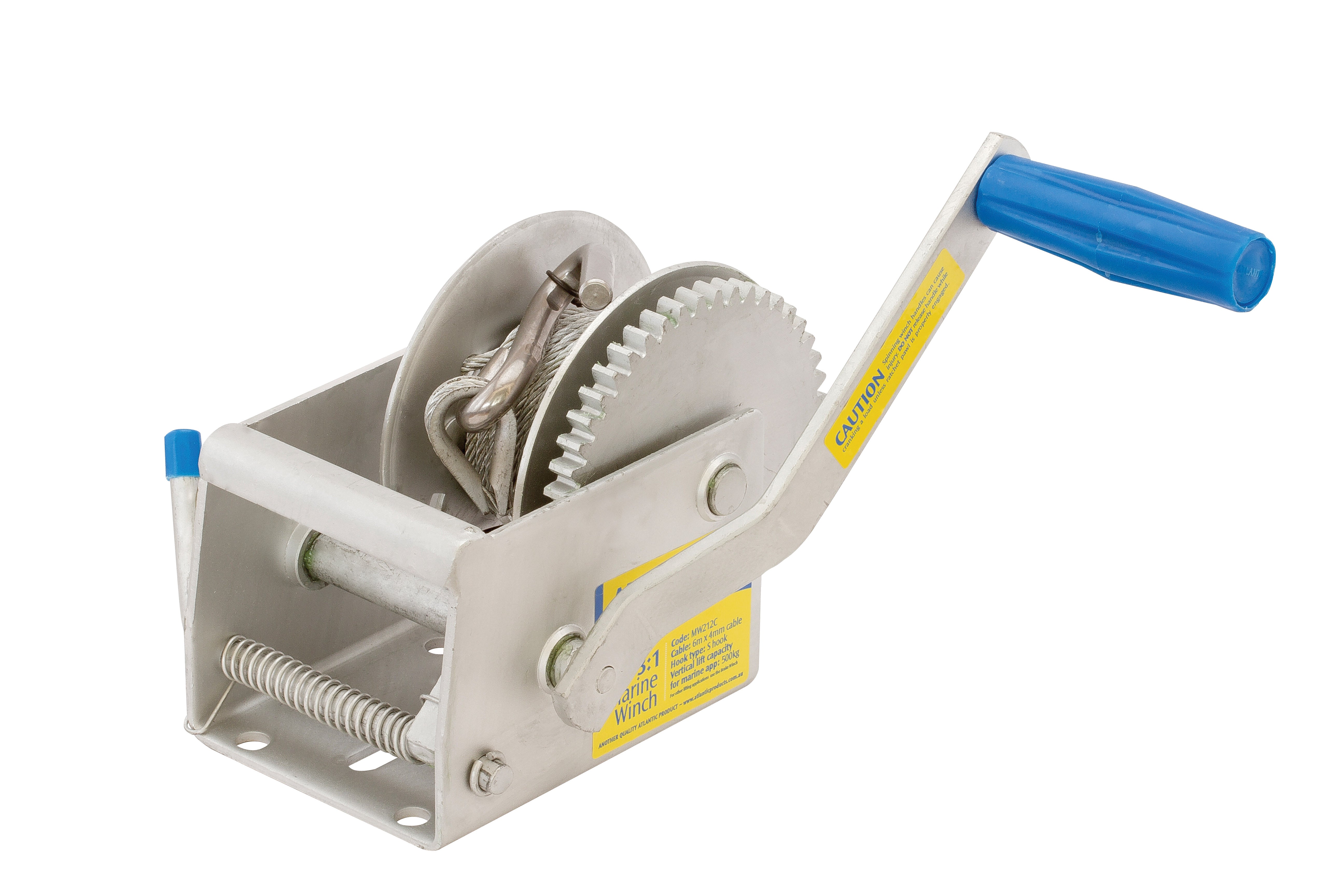 ( SMW003C )  TINNY WINCH WITH 6M CABLE AND S-HOOK 3-1 RATIO