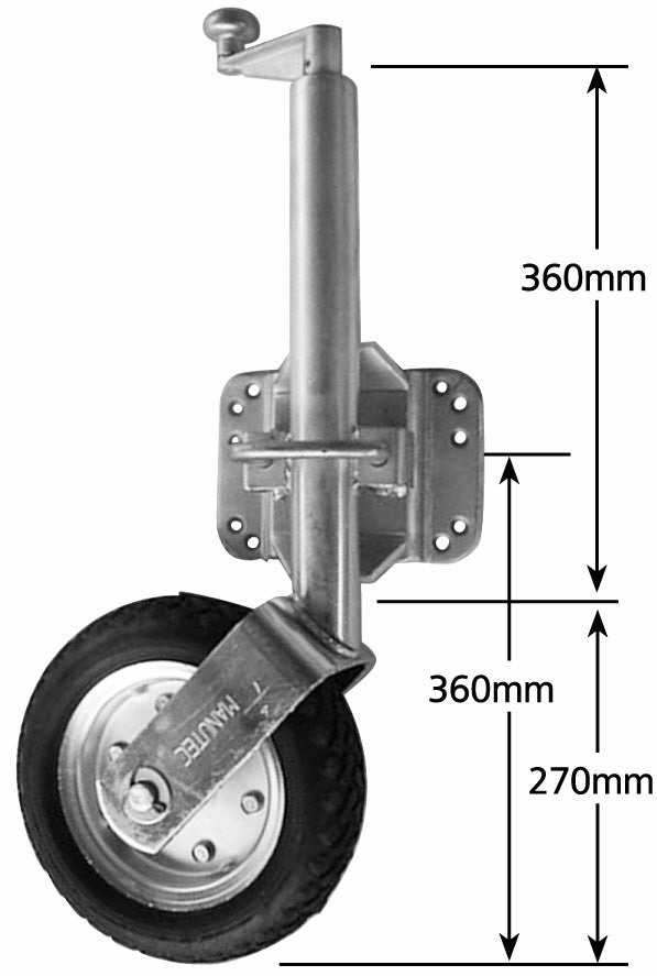 10" H/DUTY SOLID PNU J/WHEEL MULTIFIT * MANUTEC *