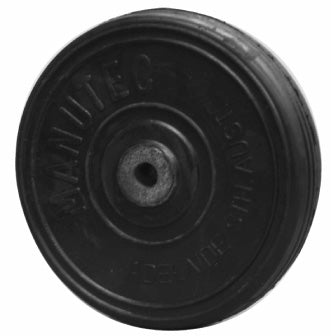 REPLACEMENT 6" STEEL CENTERED RUBBER WHEEL