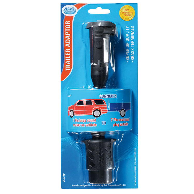 7 PIN VIC ON CAR TO 7 PIN SML RND ON TRAILER ( ARK = 7LS27P KT = KT754 )
