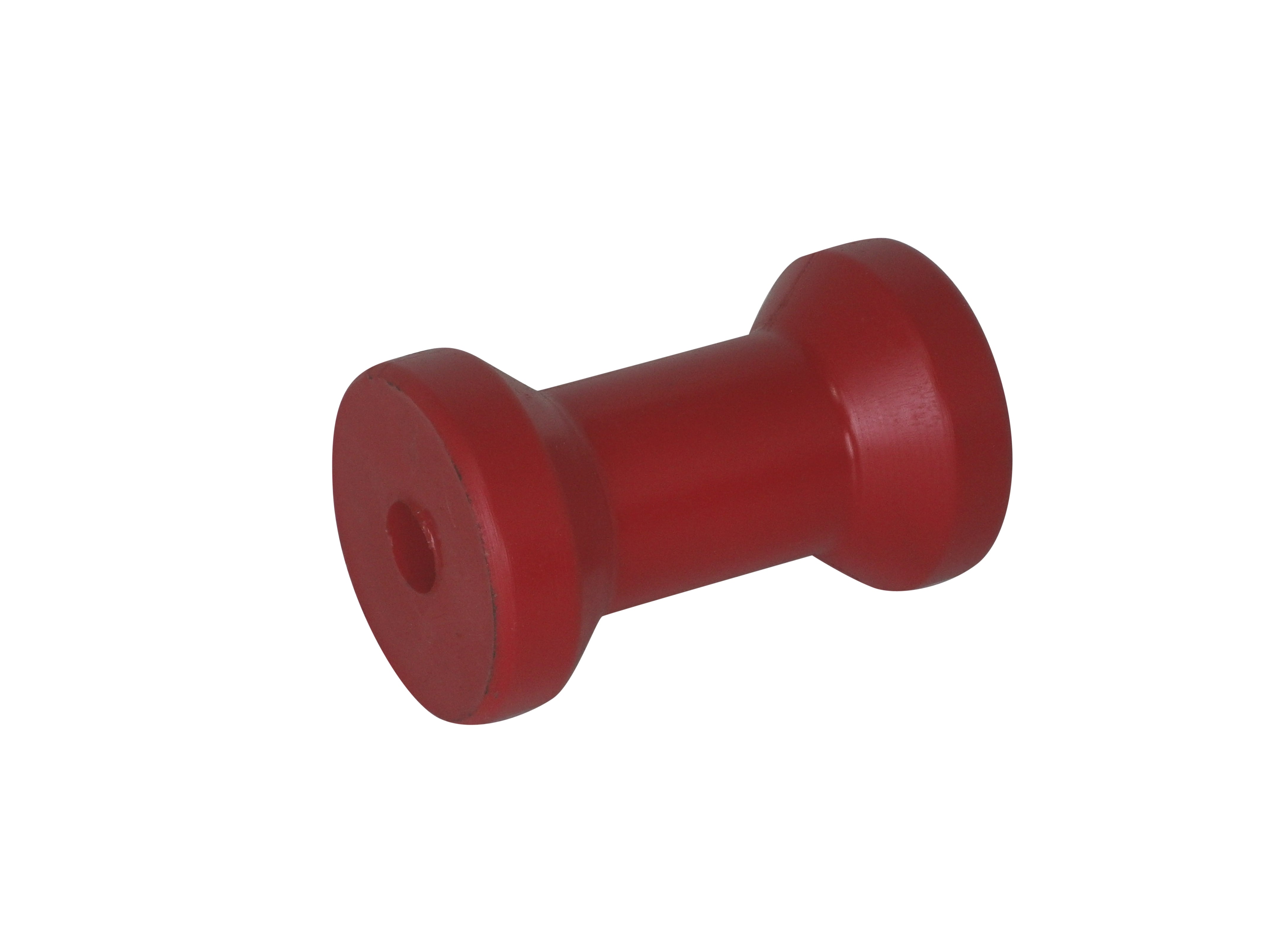 4" KEEL ROLLER - RED POLY