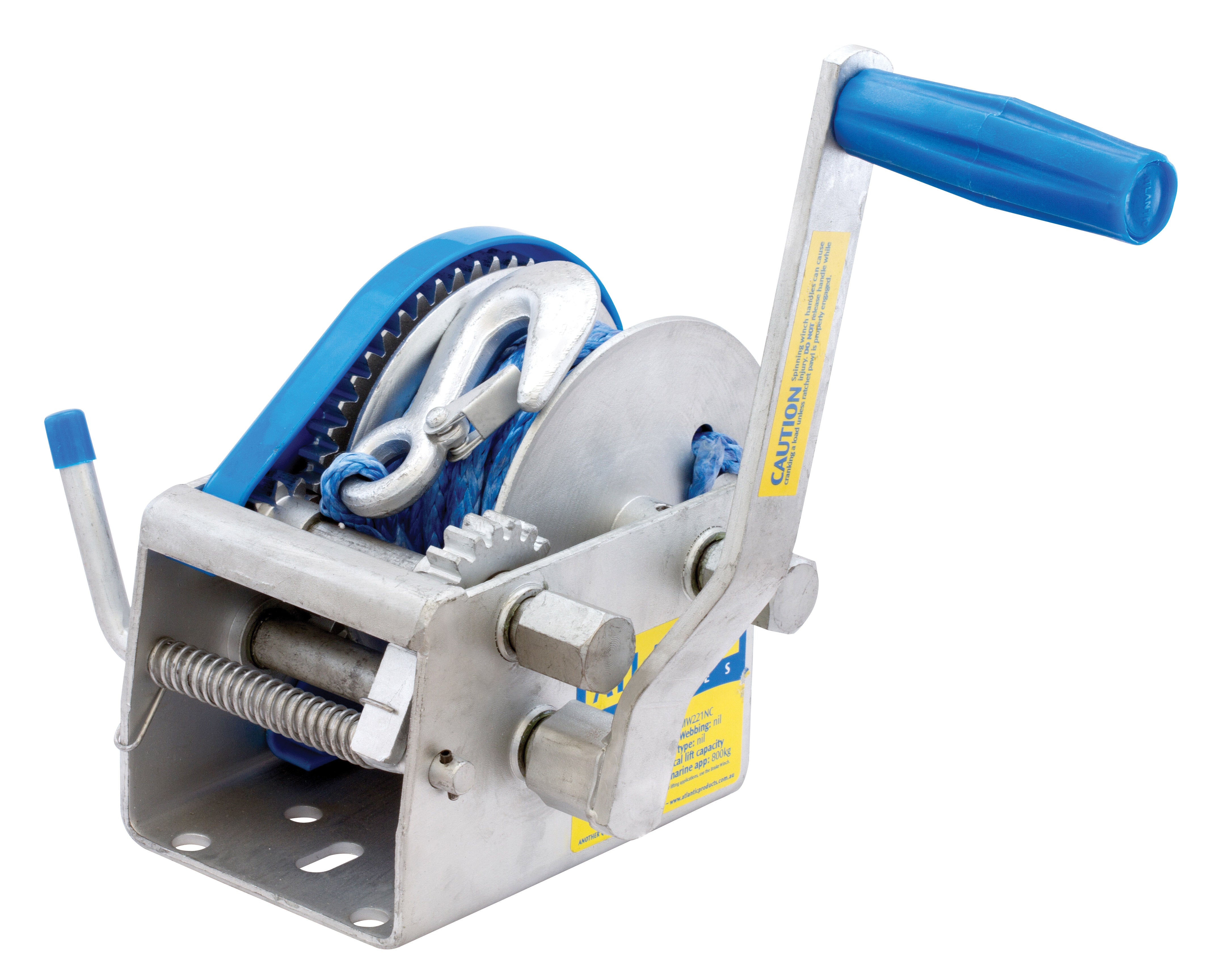 ( MW207R ) 1135kg MARINE WINCH 10-5 1- 1-1 RATIO WITH 7.5M ROPE AND SNAP HOOK