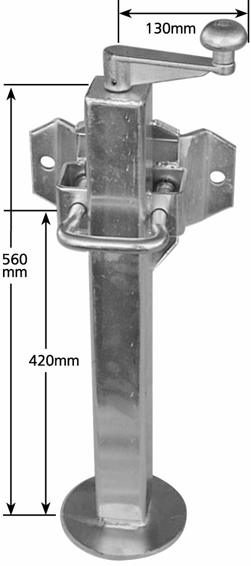 H/DUTY SQ GROUND PLATE WITH SWING UP BKT ( TOP WIND HANDLE ) - RATED 1T