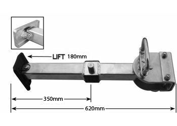SWING DOWN STABILIZER LEG 610MM ( HANDLE NOT SUPPLIED )