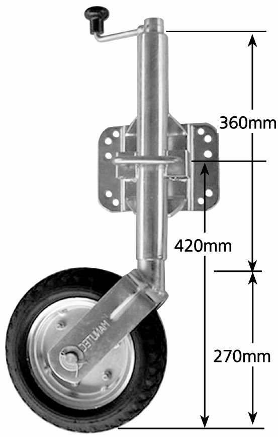 10" SOLID PNUEMATIC SWING UP MULTI FIT
