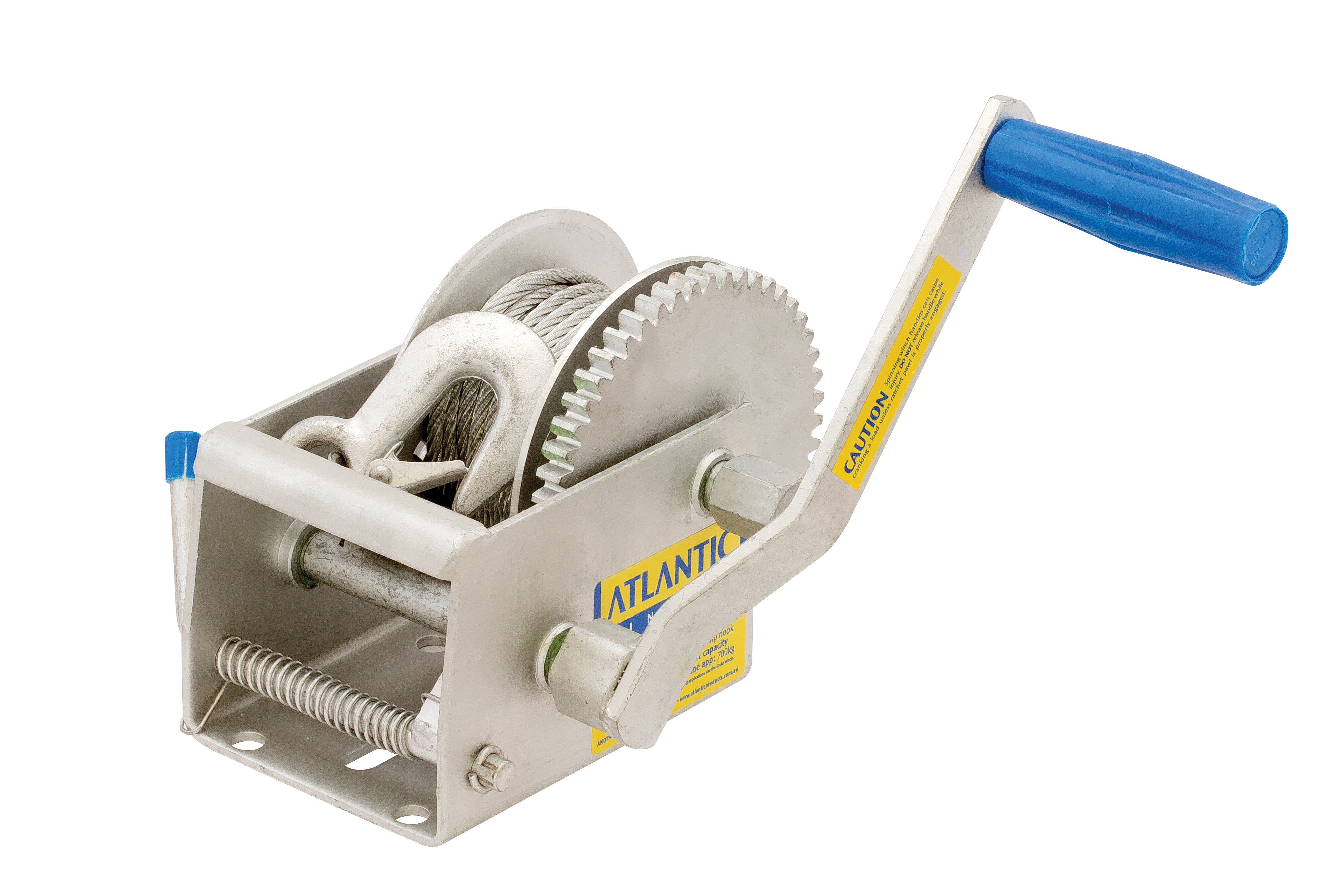 ( MW217C ) 700kg MARINE WINCH 5-1 1-1 RATIO WITH 7.5M CABLE AND SNAP HOOK