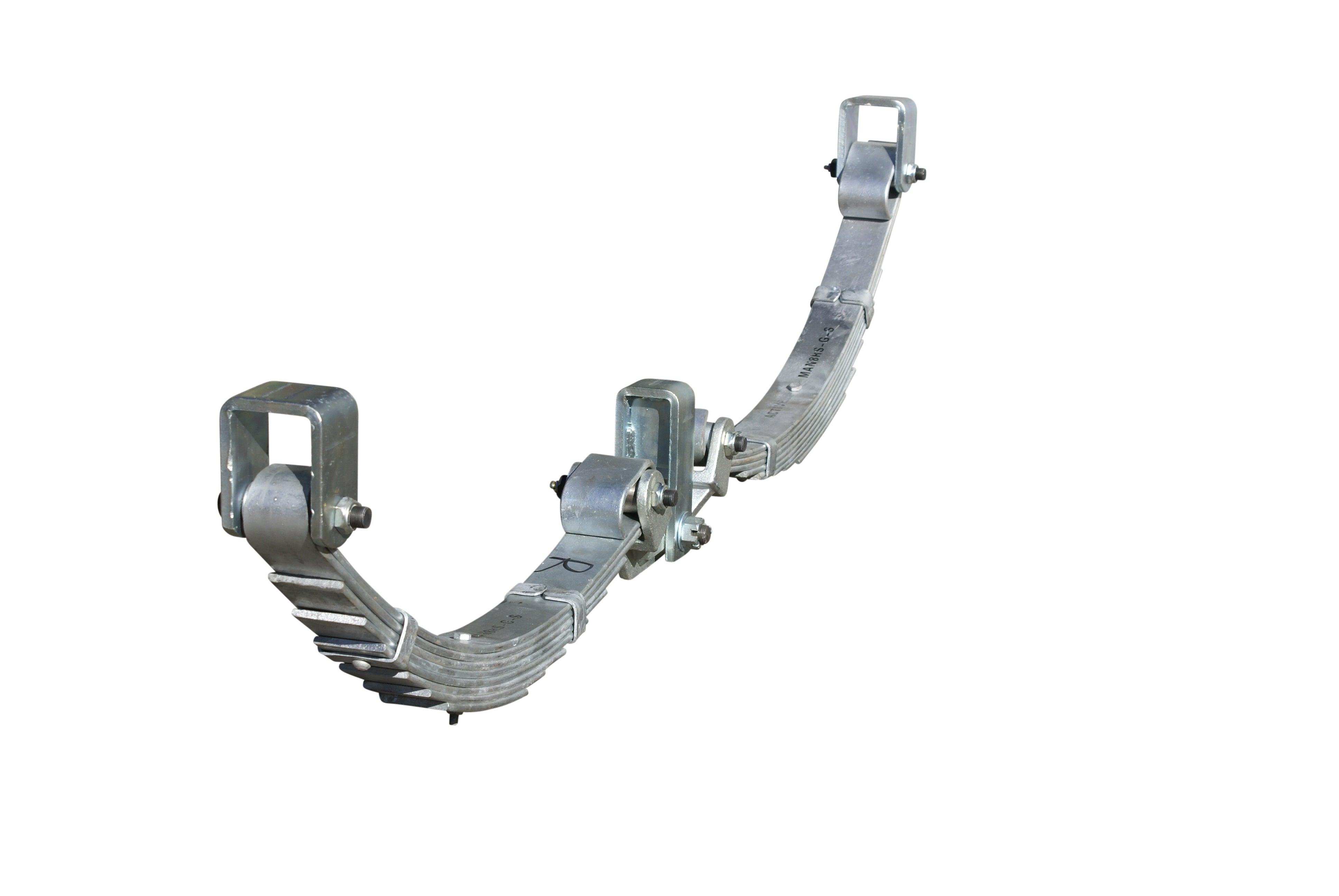 AF -( IMPORTED) GALV 4.5 TON ROCK ROLLER SPRING SET (NO U/BOLT KITS ) RIGHT SIDE ONLY