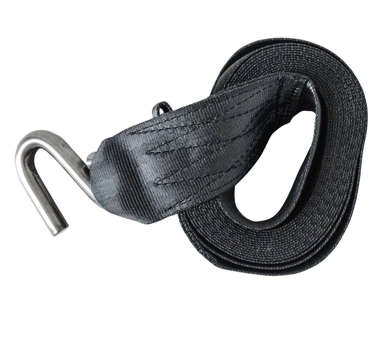 6.1M WINCH STRAP WITH S-HOOK ( SUIT 500KG WINCHES )