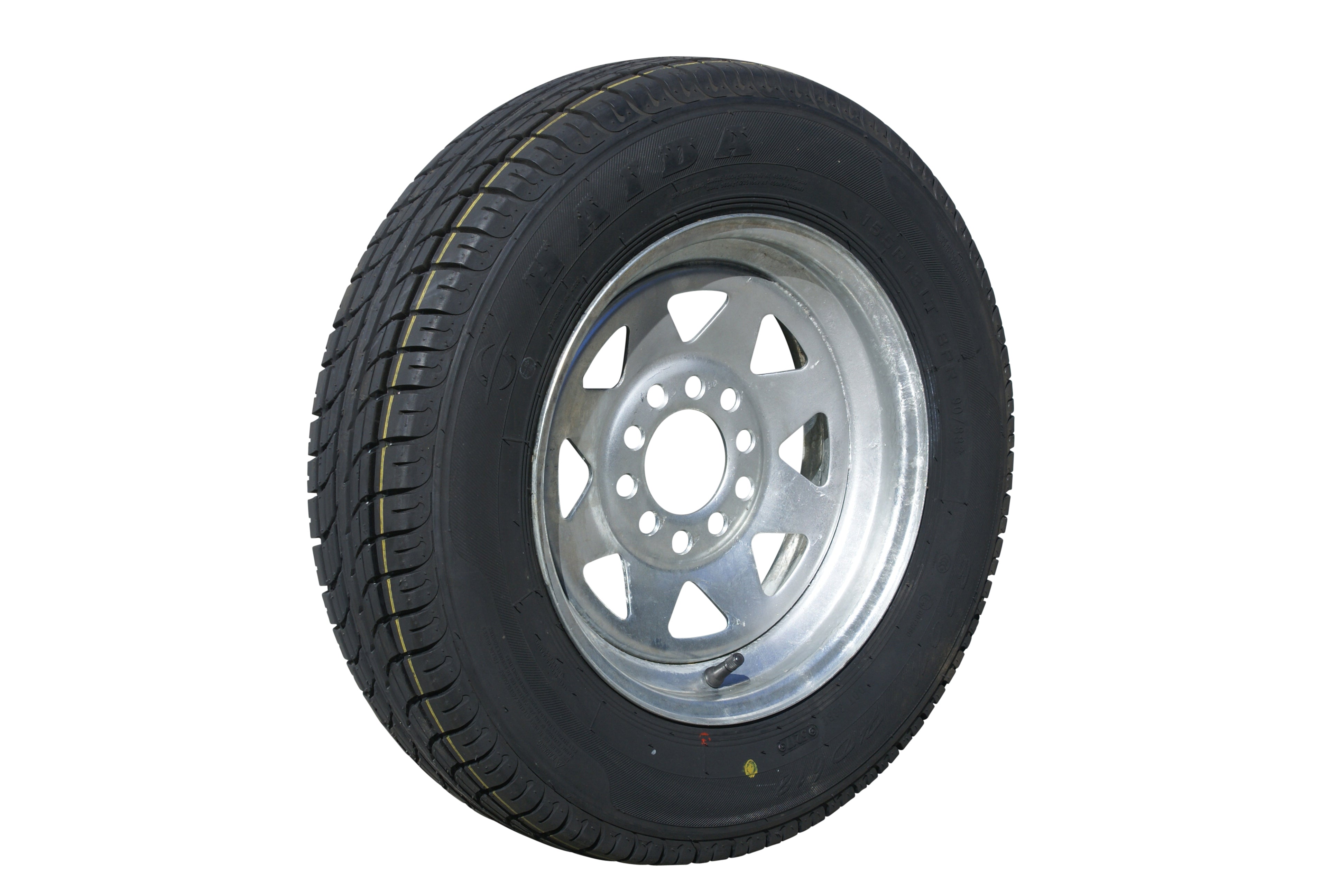 13"  GAL RIM FITTED WITH 155 / 8 PLY TYRE ( MULTI FIT )