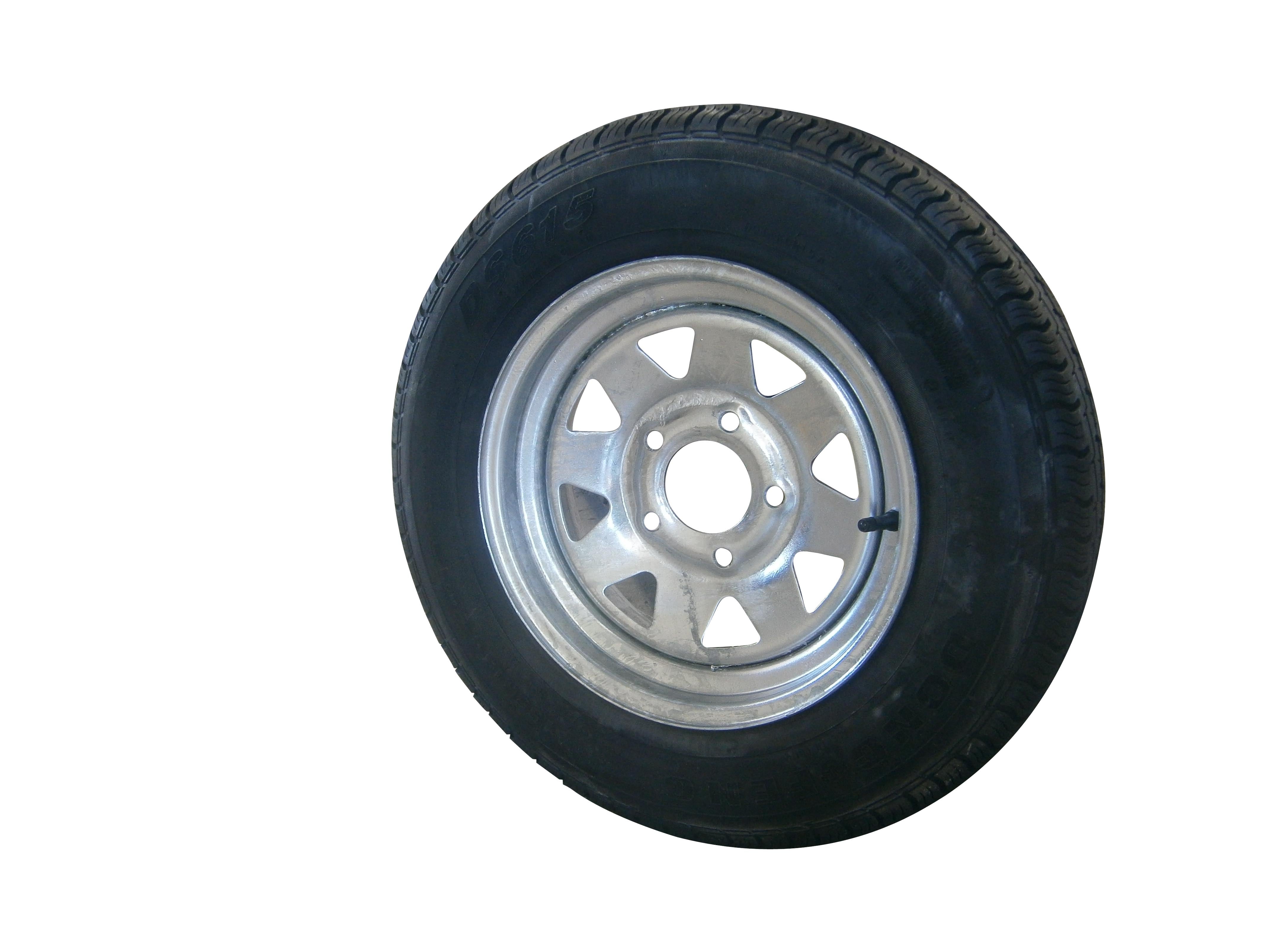 13"  GAL RIM FITTED WITH 155 / 8 PLY TYRE ( FORD )