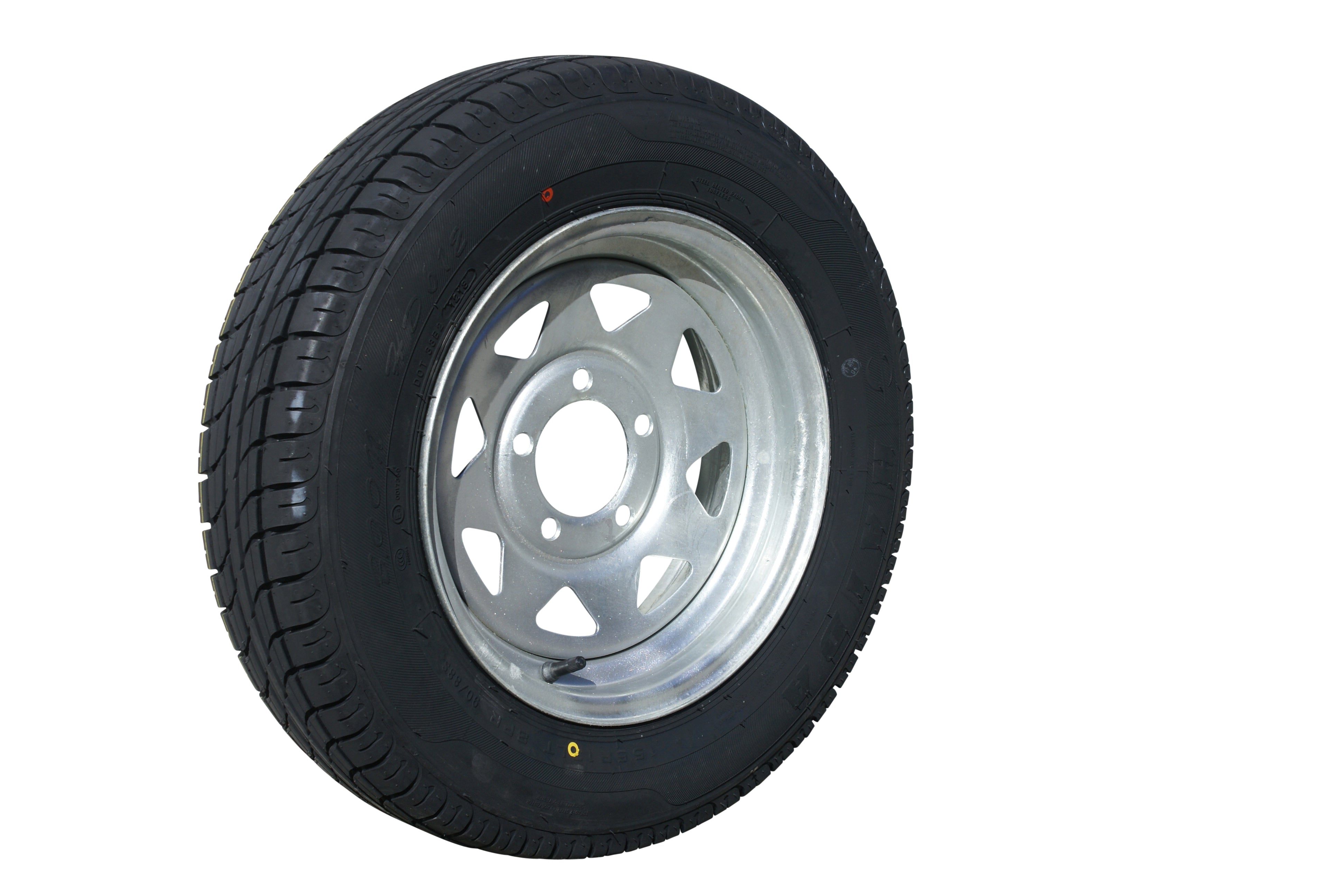 14" HT GALVANISED RIM & 195 TYRE