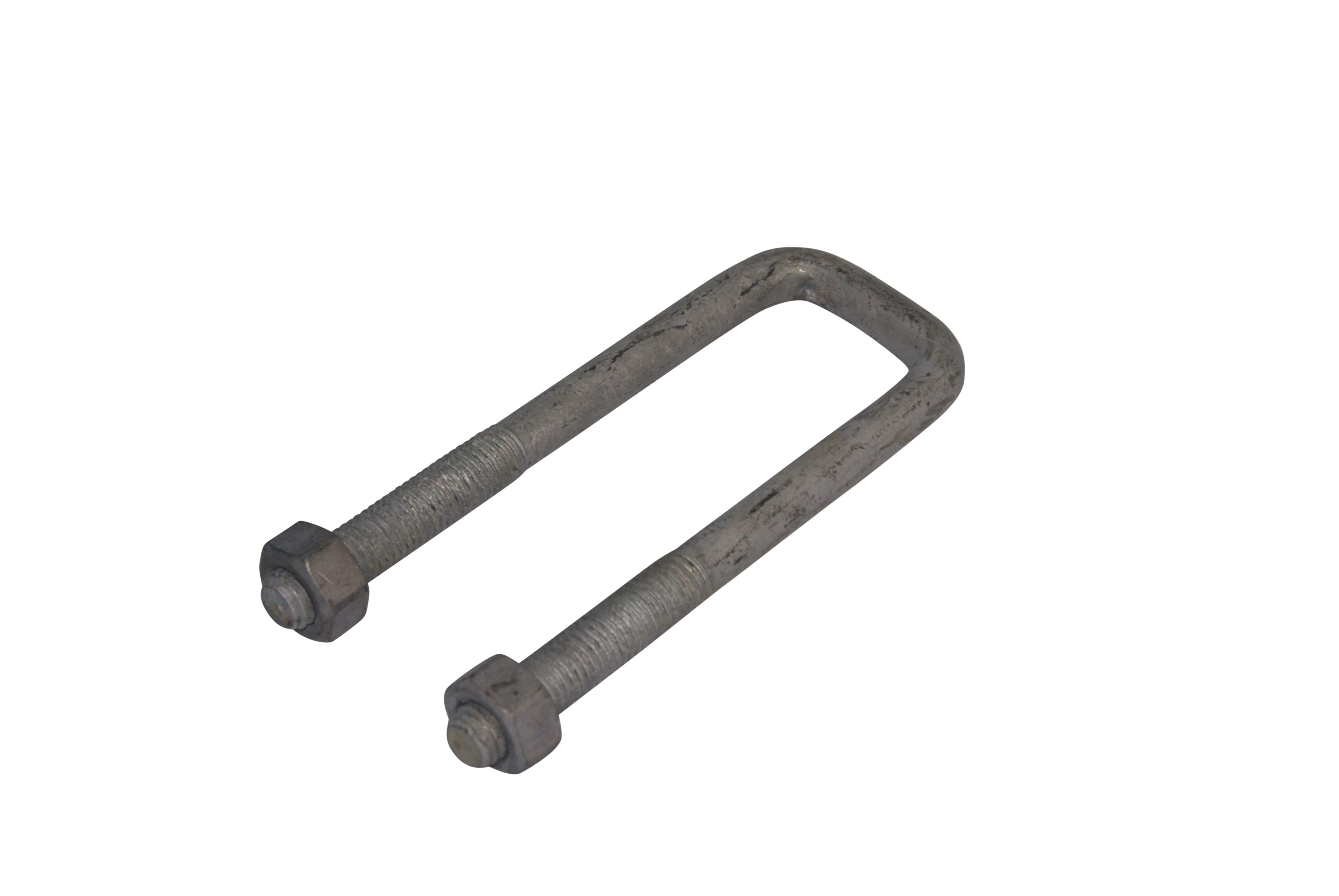 45SQ X 7" GALV 5/8" UNC U/BOLT 3" THREAD WITH NUTS & WASHERS ( 5/8 UNC )