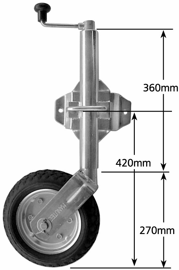 10" SOLID FILLED SWING UP J/WHEEL