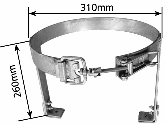 9KG ADJUSTABLE LATCH GAS BOTTLE HOLDER