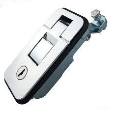 SMALL PUSHBUTTON LOCK - CHROME ( 85 X 35MM )