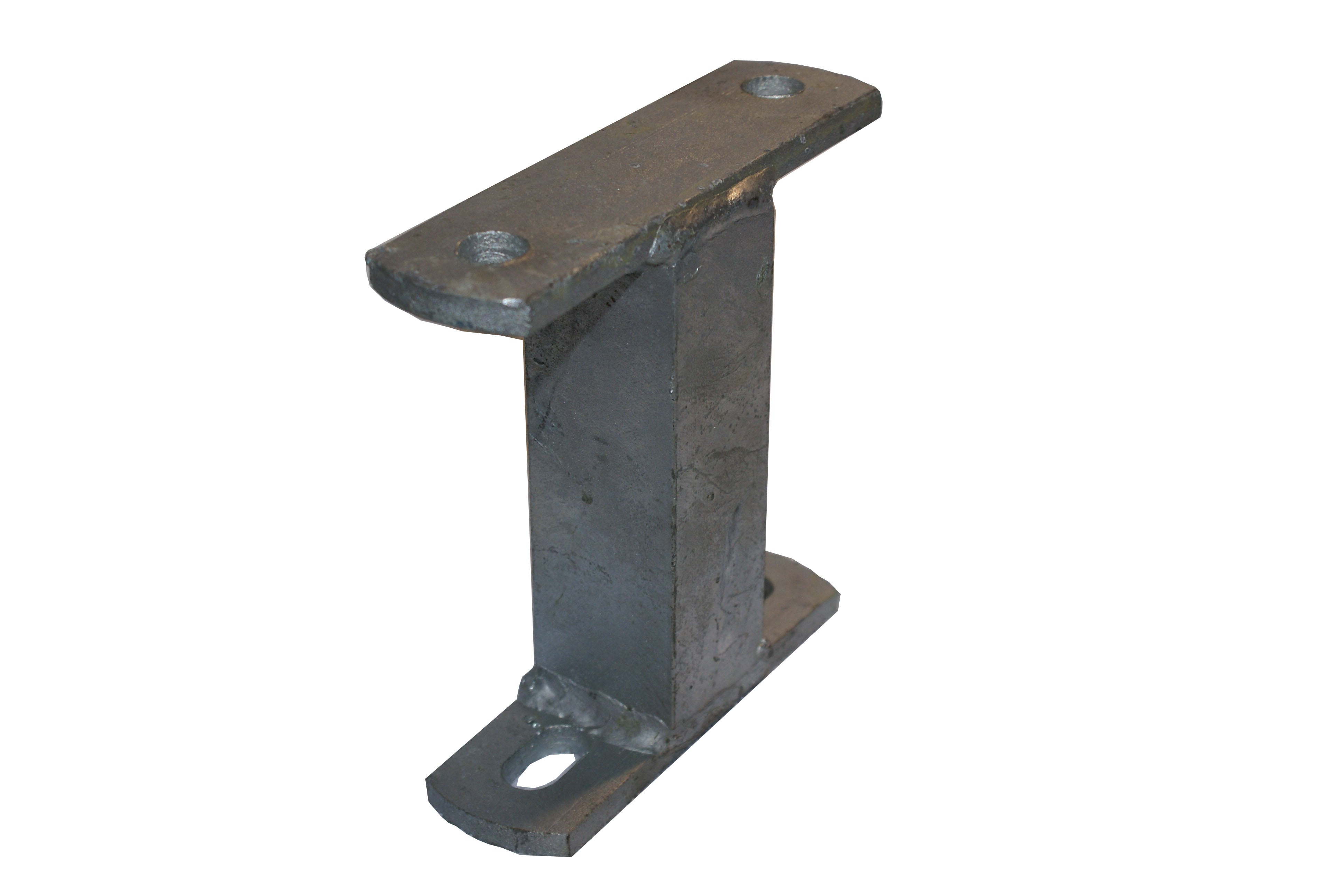 ECONOMY SPARE WHEEL HOLDER GALV SPARE WHEEL MOUNT HT & FORD WITH UBOLT & STUDS